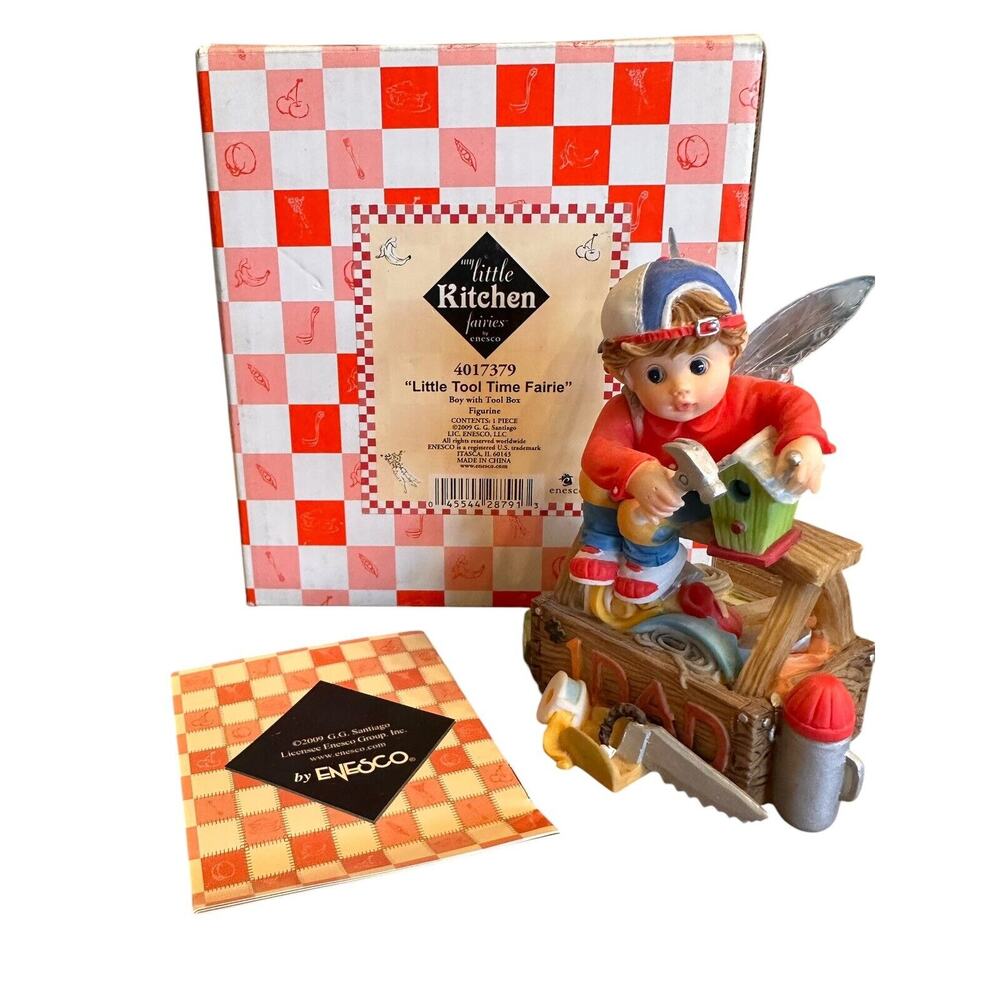 My Little Kitchen Fairies TOOL TIME FAIRIE #1 DAD Toolbox Boy w/Original Box ‘09